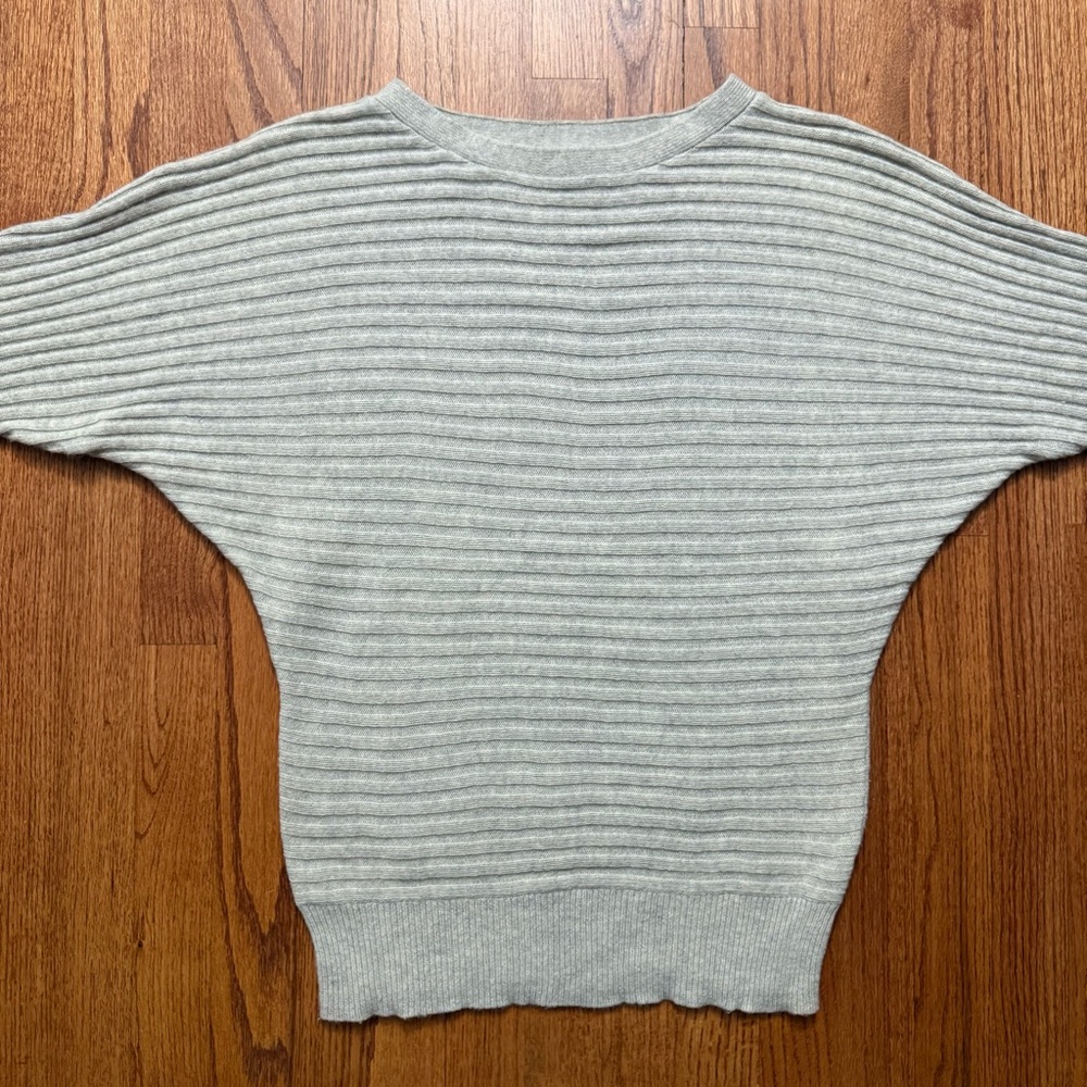 J. Crew boatneck ribbed dolman sleeve sweater size S